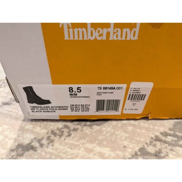 BNIB Authentic Timberland all leather roll top combat boots, size 8.5 - Picture 4 of 5